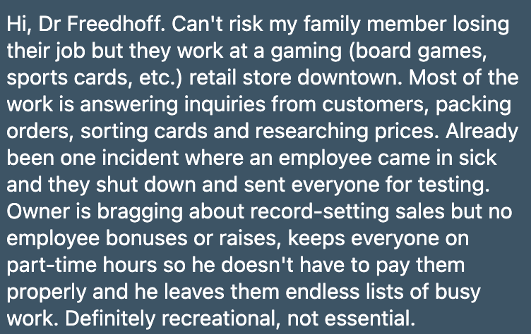 What could be more essential than selling boardgames?