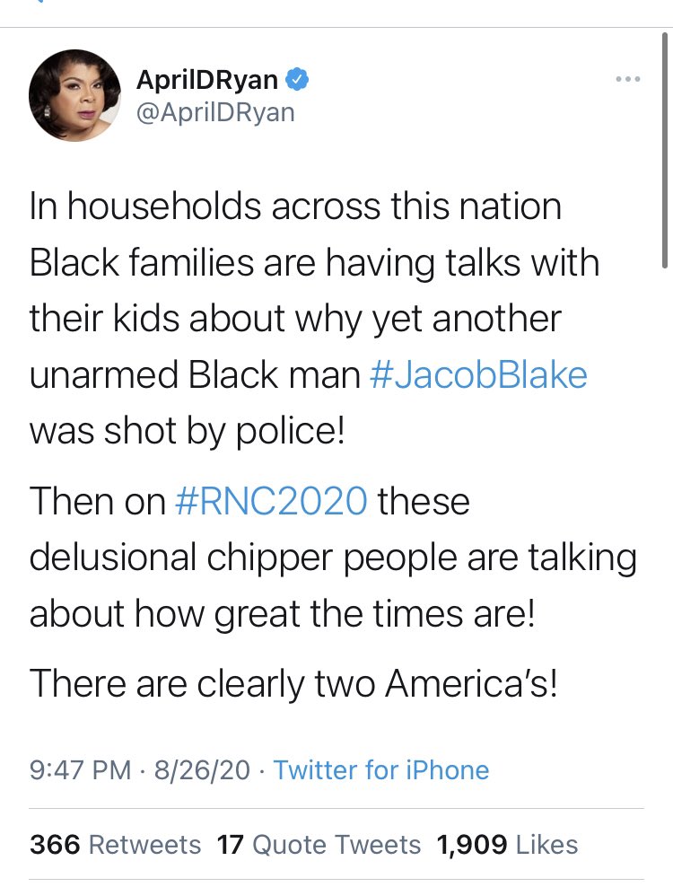 There were plenty of individual actors in media who also used their platforms to say something that simply wasn’t true. That includes  @AprilDRyan. Reporters should know better than to rush to judgement on these kinds of things.