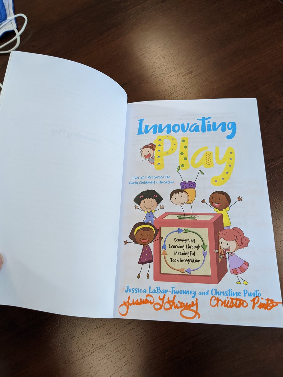 Received my signed copy of #InnovatingPlay in the mail today!

Thanks @PintoBeanz11 and @jlabar2me ! 

Learn more at innovatingplay.world/bm2 #dbcincbooks #kinderchat #1stchat #2ndchat #gafe4littles