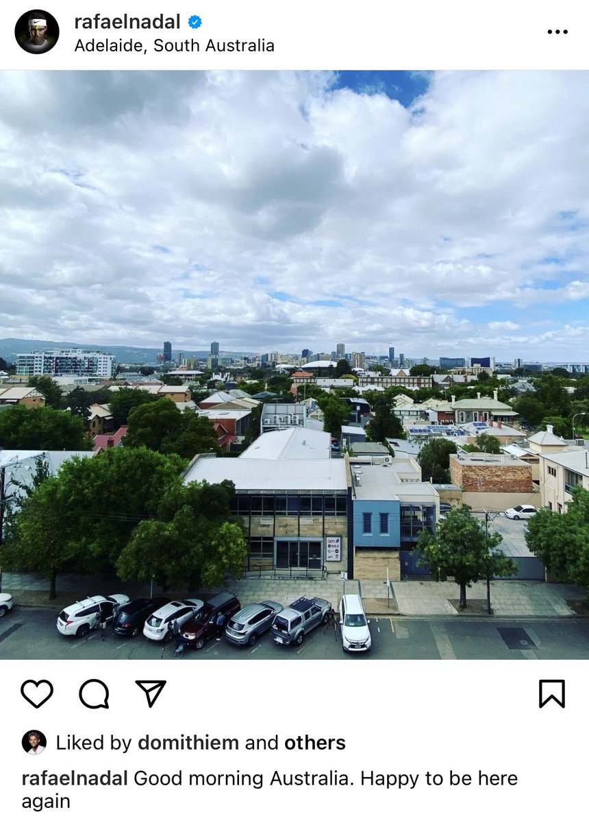 Bryce Heaton (@bryceheaton9) on Twitter photo “It’s cold!” Tennis star <a href="/RafaelNadal/">Rafa Nadal</a> has posted on Instagram from his Adelaide hotel room while in quarantine, giving an honest appraisal of the summer weather (I agree). <a href="/9NewsAdel/">9News Adelaide</a> “It’s cold!” Tennis star <a href="/RafaelNadal/">Rafa Nadal</a> has posted on Instagram from his Adelaide hotel room while in quarantine, giving an honest appraisal of the summer weather (I agree). <a href="/9NewsAdel/">9News Adelaide</a>