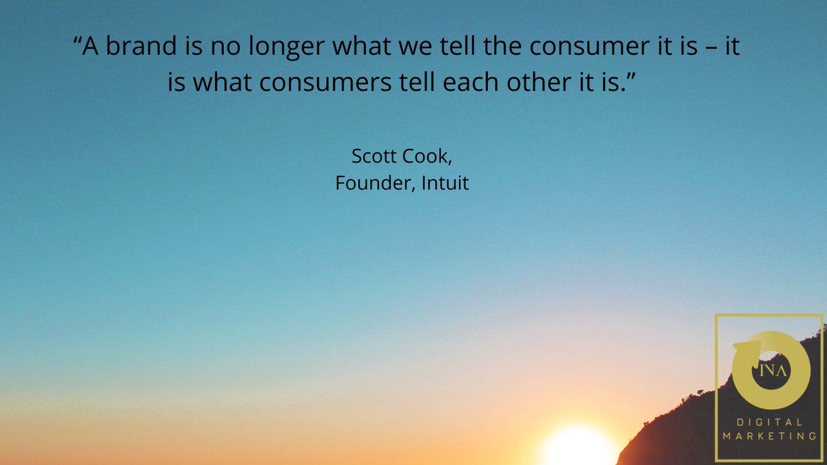 InaDigital's tweet photo. “A brand is no longer what we tell the consumer it is – it is what consumers tell each other it is.”
#inadigitalmarketing 
#IDM
#digitalmarketing
#socialmediaagency
#onlinebusiness
#SocialMediaManagement
#marketingdigital https://t.co/U1ltqtw1Zy