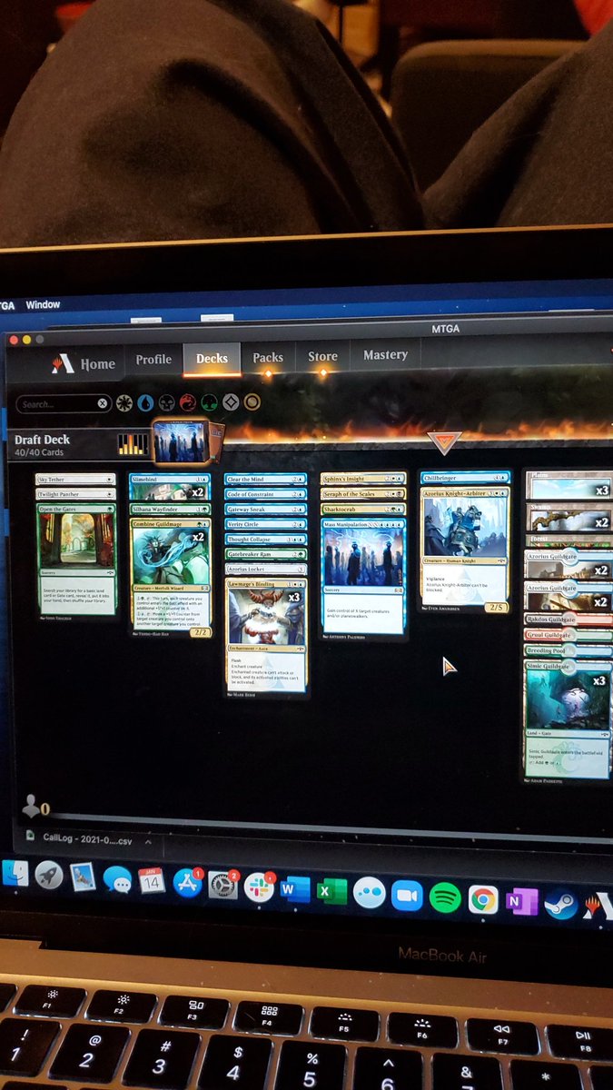 sliceoflyme's tweet photo. Me: 
I'm not going to force 5-color gates in Ravnica Allegiance draft THIS time.

Doh! At least it's just 4 colors... https://t.co/1tLtLRKkeJ