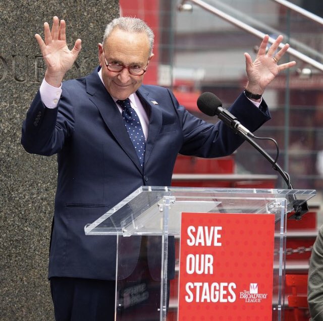 Shout out to <a href="/SenSchumer/">Chuck Schumer</a> for supporting the #SaveOurStages Act!