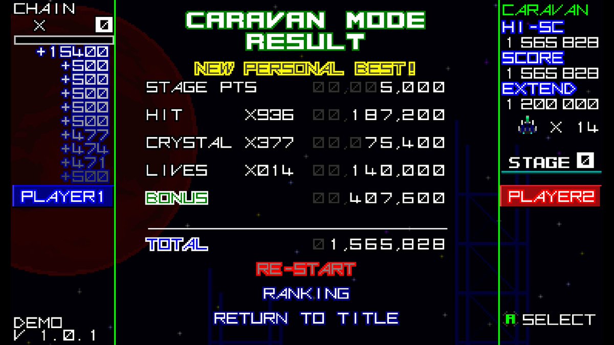 wltr3565's tweet image. So the score can go this high... #shmup #ragingblasters #demo #caravan