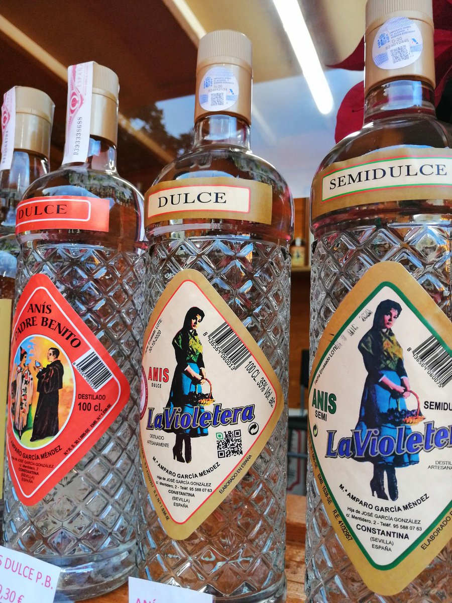 Anís La Violetera, medalla de oro en el concurso de cata a ciegas organizado por la diputación provincial de Sevilla en 2019, Anís Padre Benito premiada con Diploma de Honor en la Exposición Internacional de París de 1900. Toda una trayectoria!!