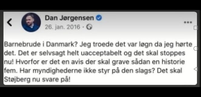 skaarup_peter's tweet image. Kære @DanJoergensen og @Spolitik, hvad har forandret sig siden I er gået fra at være imod barnebrude til at stemme for en Rigsretssag mod Inger Støjberg? #dkpol #dkmedier