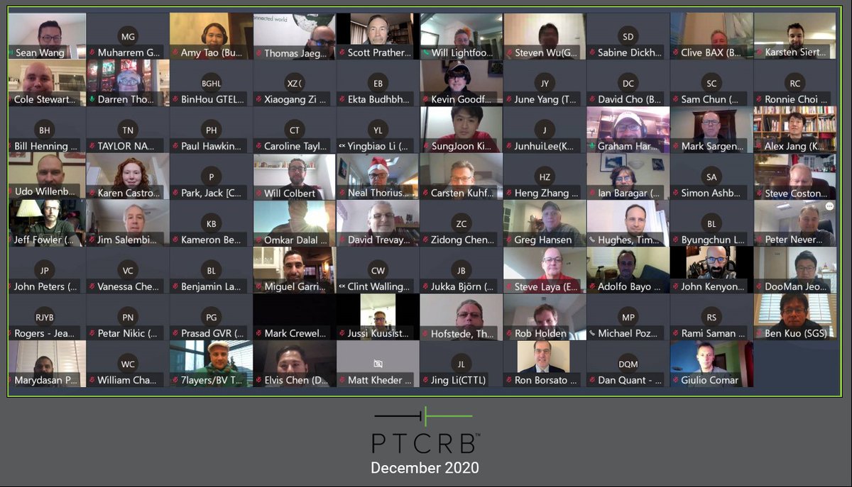 PTCRBcert's tweet photo. It's only the second week of the year, but we're excited for what's ahead! Here are some of the PTCRB WG members who helped us accomplish a ton during the December PTCRB Plenary Mtg. #TBT #PTCRB #ctiacertification https://t.co/vM784H7HGL