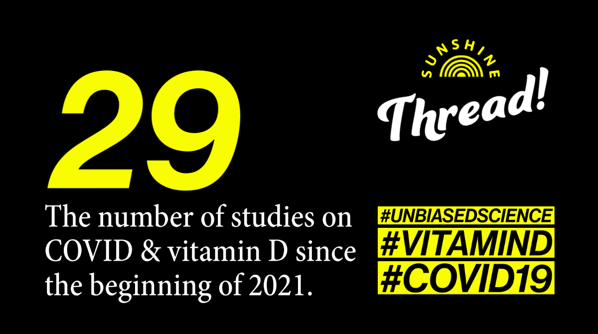 The number of publications about the impact of  #vitaminD on the  #COVID19 pandemic is exploding. In the first 2 weeks of January alone,  @Scopus recorded 29 new scientific papers addressing this topic. I'll provide you with an overview of the most cited papers.  #UnbiasedScience 