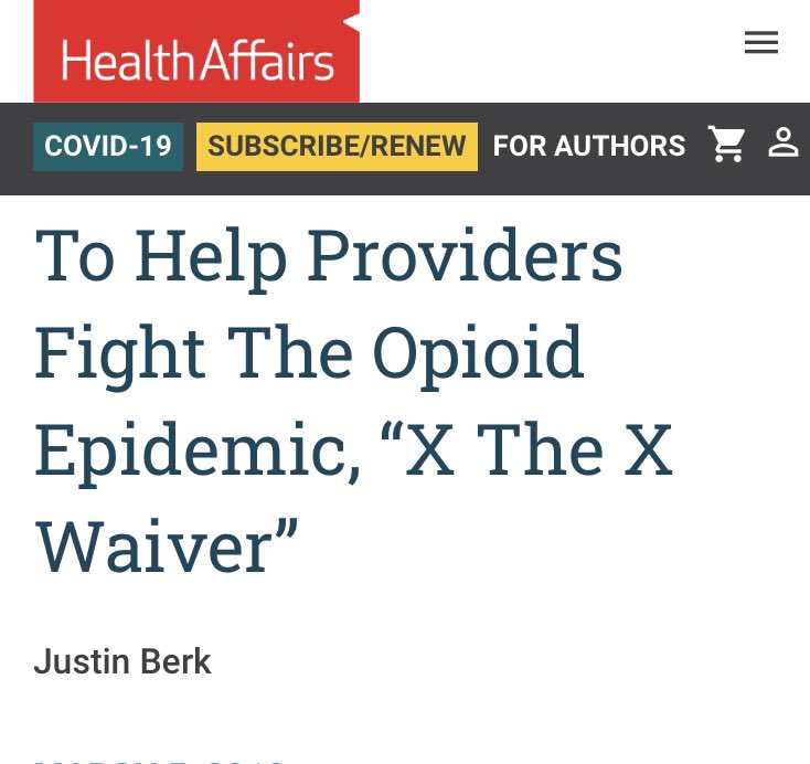 SCOOP: HHS to get rid of the “X” waiver that limited which doctors could prescribe buprenorphine for opioid addiction.Physicians have clamored for this as opioid epidemic worsened.  https://subscriber.politicopro.com/health-care/whiteboard/2021/01/hhs-to-let-more-doctors-prescribe-opioid-addiction-drug-3986364