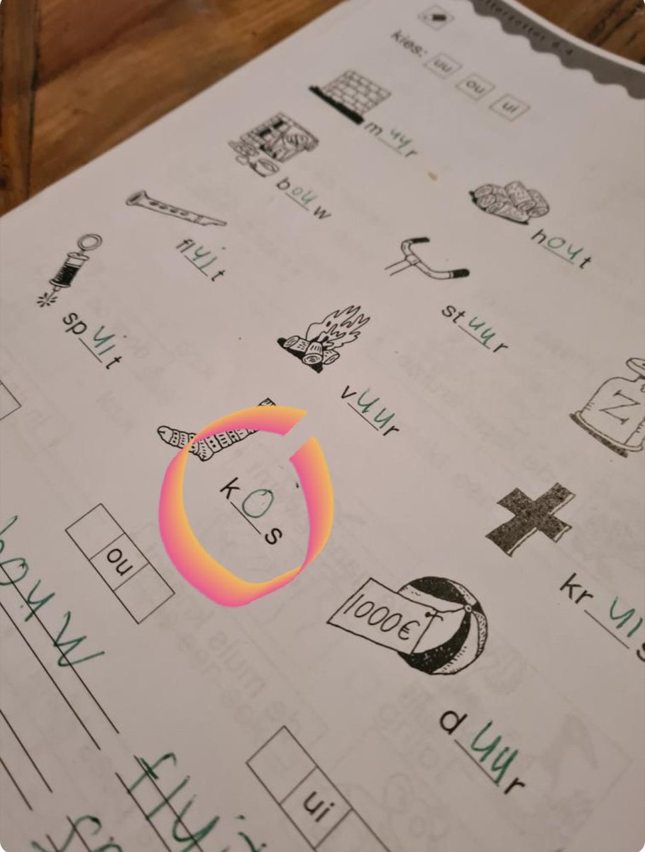 "Kous? Sok! Dat zie je toch?!" 
We gaan morgen weer een rondje huiswerk inhalen doen.  #thuisonderwijs