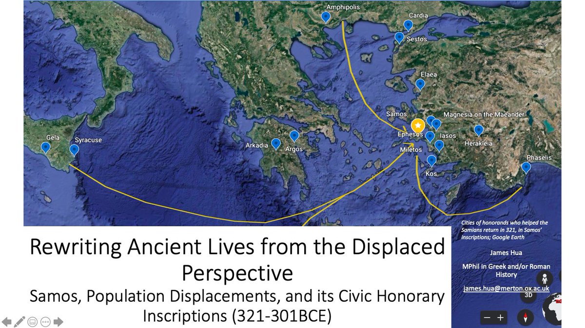 Gave my first conference paper today! Was very special to talk at a joint conference with Princeton, the institution where Prof Christian Habicht lectured and whose corpus of late fourth-century Samian inscriptions I based my talk on!