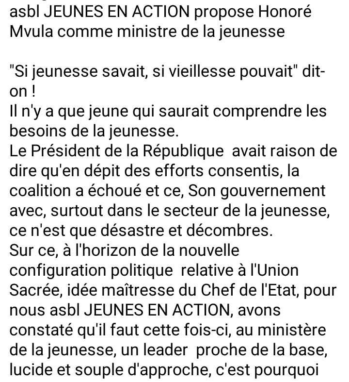 JeunesRdc's tweet photo. https://t.co/nsGeQ6zXBq