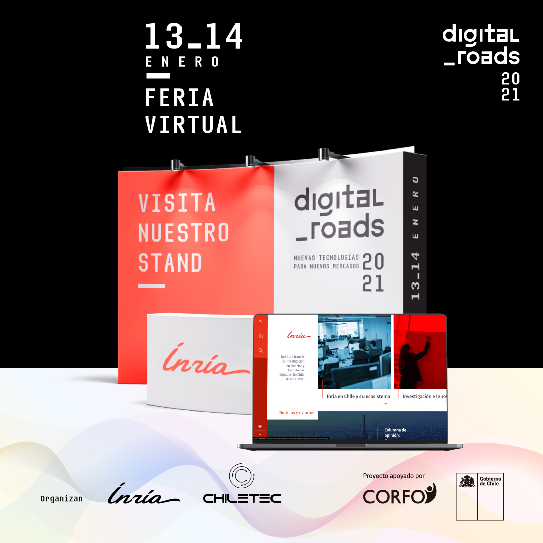inria_chile's tweet photo. También los dejamos invitados a visitar los stands virtuales de #DigitalRoads que estarán disponibles hasta mañana.
Te esperamos en el de Inria para que conozcas más sobre nosotros 😉
https://t.co/L3BYFqGr4W https://t.co/a69GvXkh3O