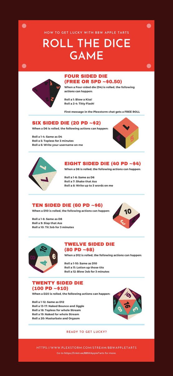 AppleAudios's tweet photo. Tonight we add modifiers! Don’t like your roll? Pay to roll one more die and add it to your total- guaranteed #tits #bigboobs #gambling #dice #lucky #luck #anappleaday https://t.co/AoXBeis8ow