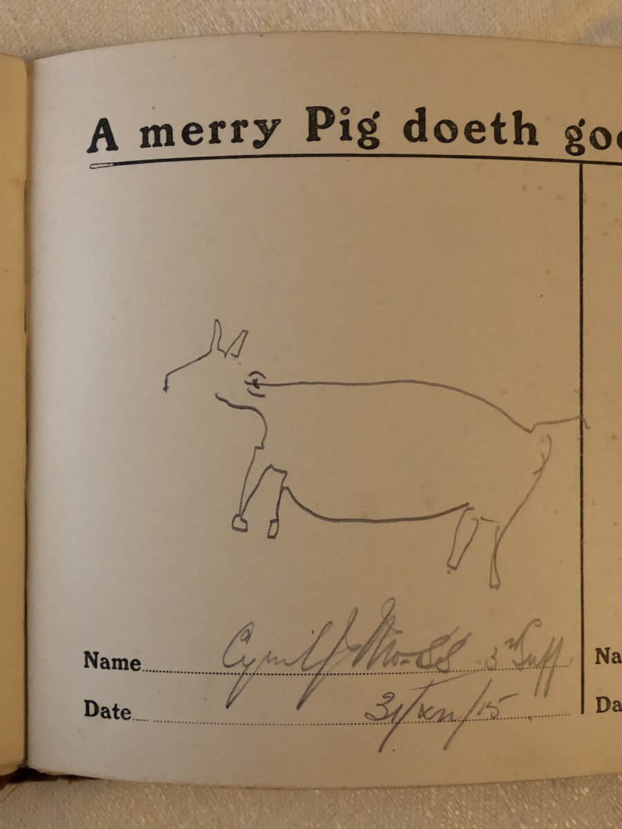 ... as you can see here - examples by Officers of the Loyal North Lancs, the Royal Naval Air Service, and two Suffolk Regiment Officers, including the appropriately named Captain Hoggan!  ...