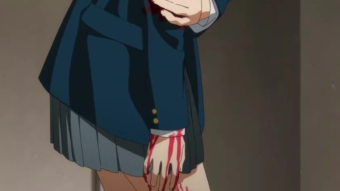 Ai managed to once again gain a friend which resulted with the process of bulling to begin.Keep in mind that before she cracked the Wonder Egg noothing attacked her but the moment it hatched, "Seeno Evils" which represents the bullies and inner sin have appeared to harm Kurumi.