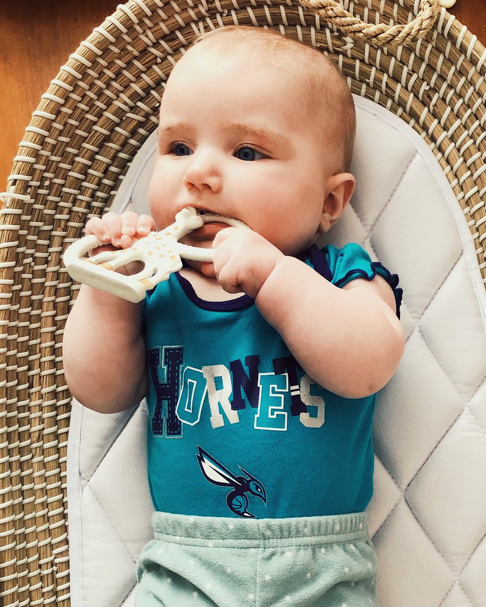 Mich_Mercer's tweet image. She’s ready for the @hornets game on @HornetsOnFSSE @MilesBridges @ashahahmadi