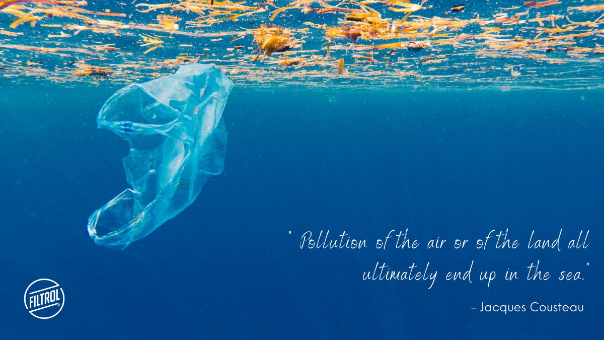 'Pollution of the air or of the land all ultimately end up in the sea.'- Jacques Cousteau 🌊
#environment #greenplanet #sustainableliving #filtrol #microfiberpollution #pollutionsolution  #savetheplanet #saveouroceans #protectourplanet #seapollution #oceanpollution #stoppollution