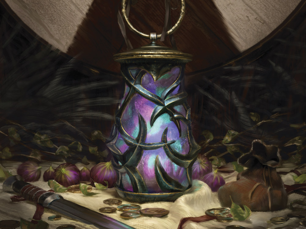 Tergrid's Lantern / Magic the Gathering : Kaldheim
AD : Cynthia Sheppard
© Wizards of the Coast

#MTG #mtgart #MTGkaldheim #conceptart #gameart #ghosts #props #DarkFantasy #illustration #digitalpainting