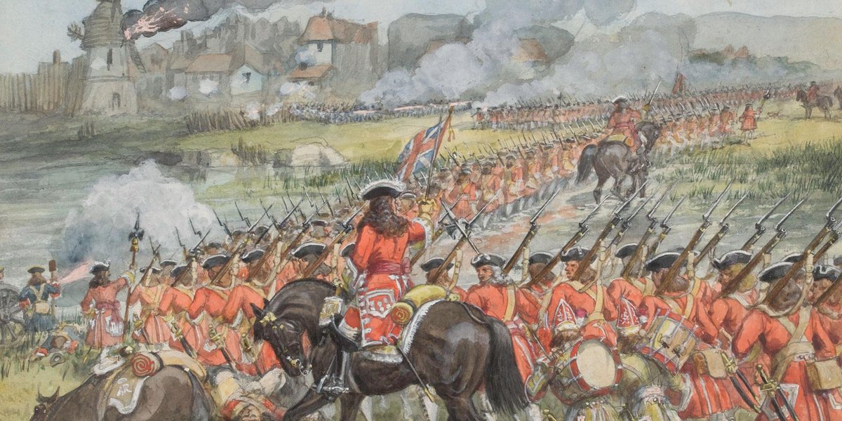 This was the moment Marlborough was waiting for. He ordered Cutts to stop his column’s attack and simply contain the garrison of Blindheim. He then ordered the infantry in his center to rise and begin their march across the Nebel (which had been filled in with fascines).