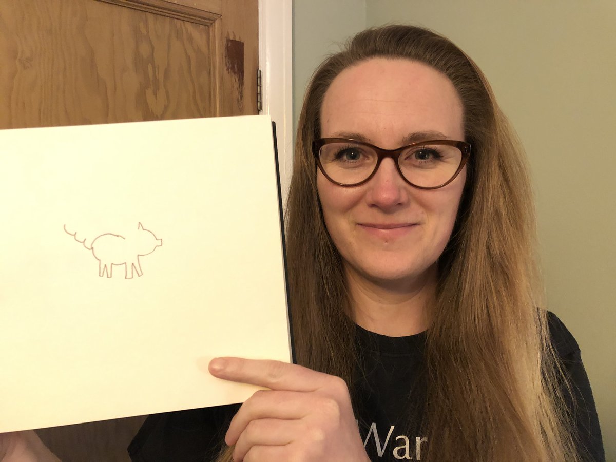 ... and here’s  @HorrorBiscuits MkI Piglet!  #BadlyDrawnPig ... 