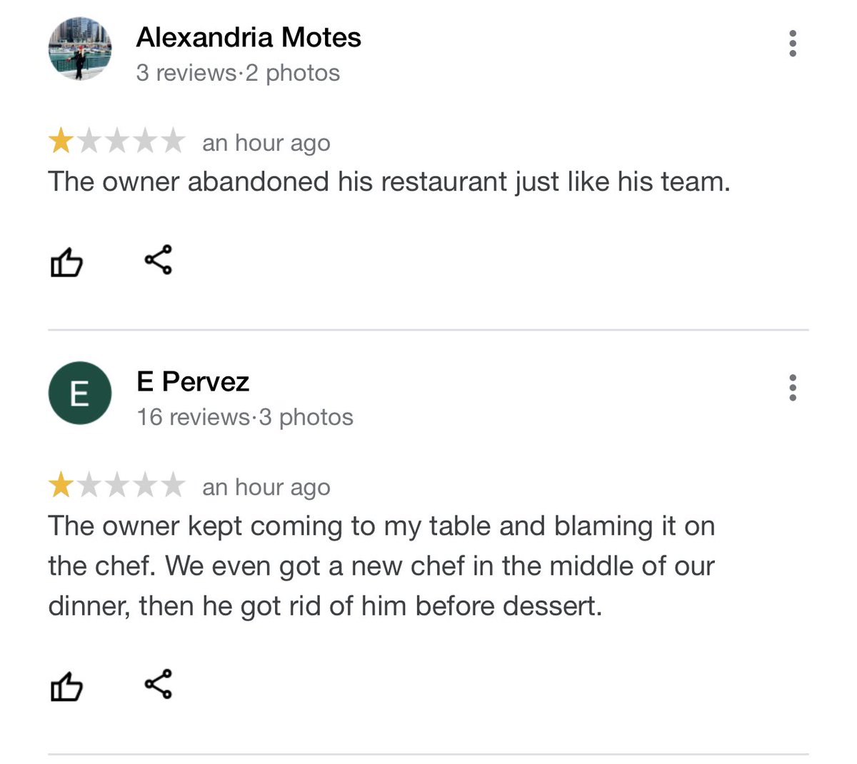 Some of the reviews on James Harden’s new restaurant in Houston 🥴