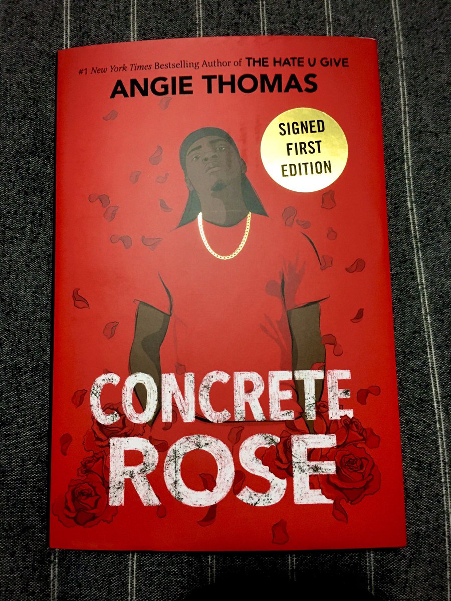 SpencerBMiller's tweet photo. My preorder has arrived and I am so excited to get started reading ‘Concrete Rose’ by @angiecthomas, our 1st selection for the @BookmarkedYA Book Club! 😊

Follow along at #BookmarkedYA https://t.co/Ne4DyFd8m8