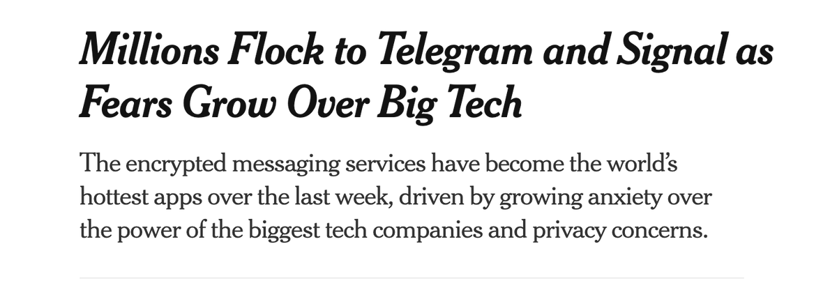 Decentralized Internet: Big tech overplayed their hand last week with their coordinated ban on Parler & Trump. Now businesses and countries are aware of how vulnerable they are to big tech malice. These actors all are incentivized to build new systems, safe from de-platforming.