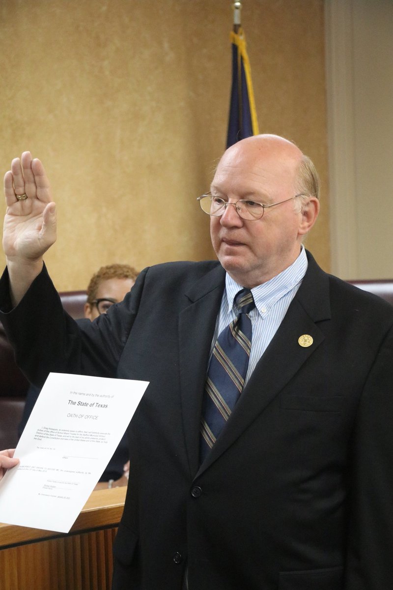 StaffordMSD's tweet image. Happy Birthday to our longest serving #SMSDBoard Trustee, Greg Holsapple! He is the proud parent of 3 #SMSDAlumni and proud grandparent of a current Spartan. We appreciate his 25 years of dedication and service to the District.