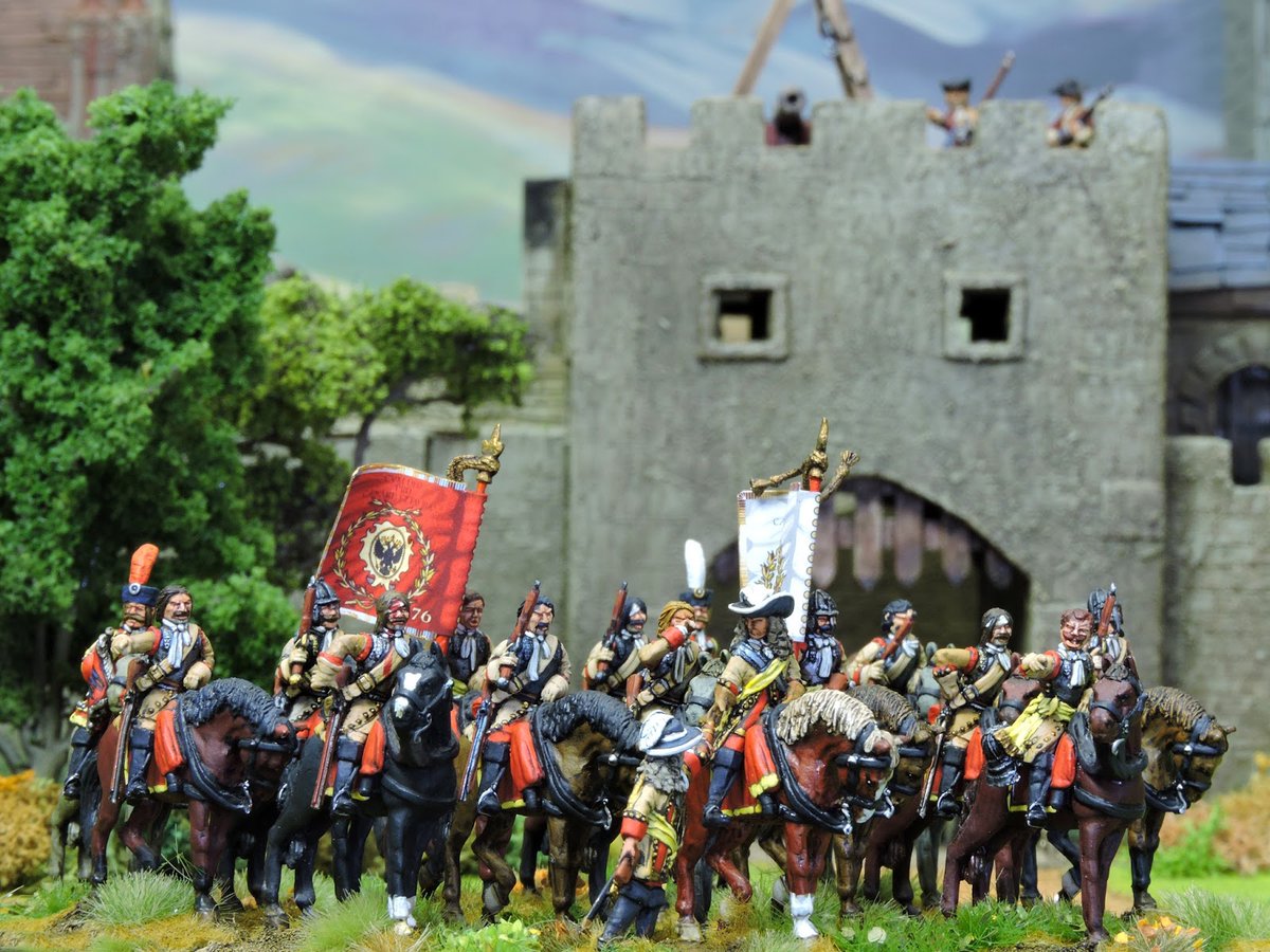 The force of around 1,000 cuirassiers thundered towards the flank of Marsin’s cavalry, forcing them to turn away from Marlborough’s infantry to confront the new threat. After a fierce struggle the French cavalry was forced to retire. The Allies had survived the crisis of the day.