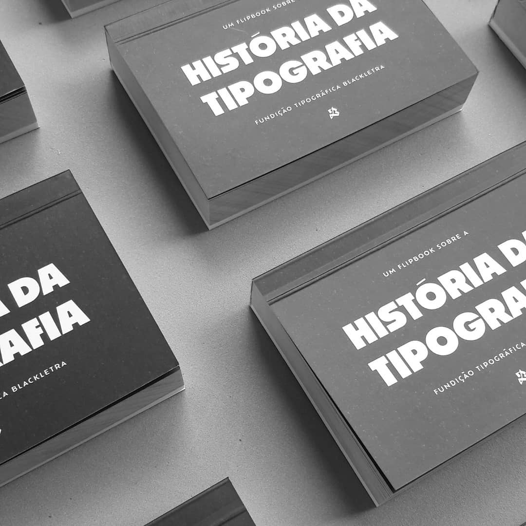 The History of Type flipbook by  @blkletra