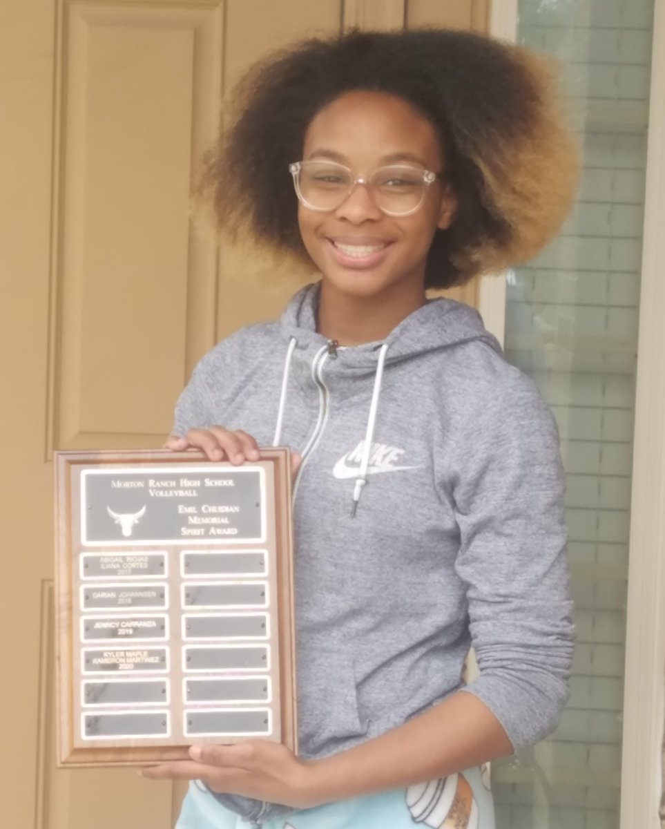 Congrats to Kyler Maple and Kameron Martinez on recieving the Morton Ranch Volleyball Emil Chudian Memorial Spirit Award.

Kyler and Kameron both made the All-District Academic Team eariler this year.