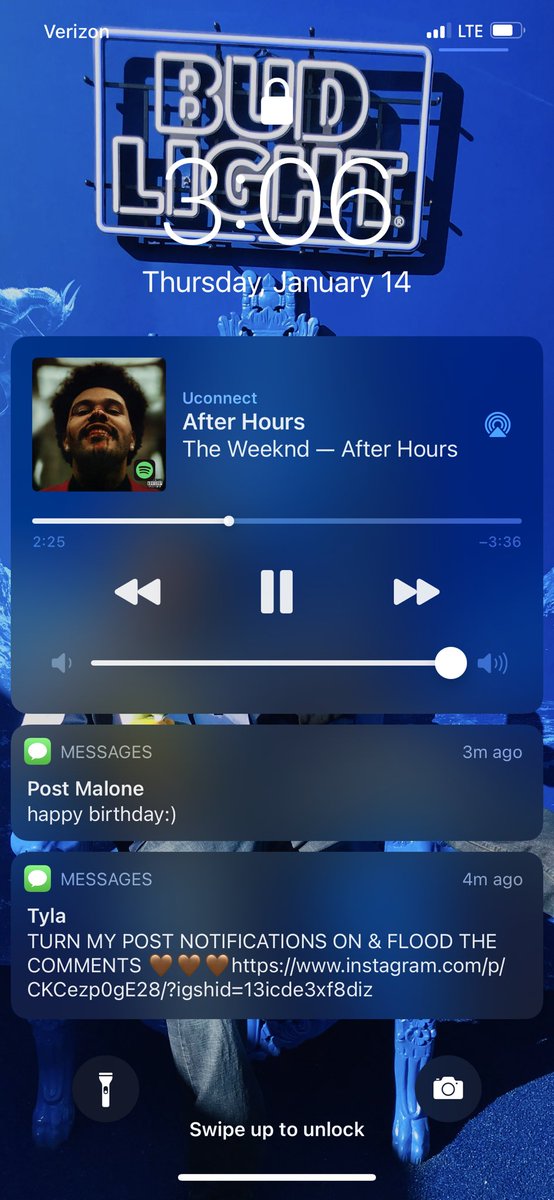 Panda_Garcia_'s tweet photo. I know it’s probably just an automatic message but it absolutely made my day and my heart is so happy 
😍💕💕💕😍 @PostMalone @rriproarin https://t.co/fzAIvIxyd7