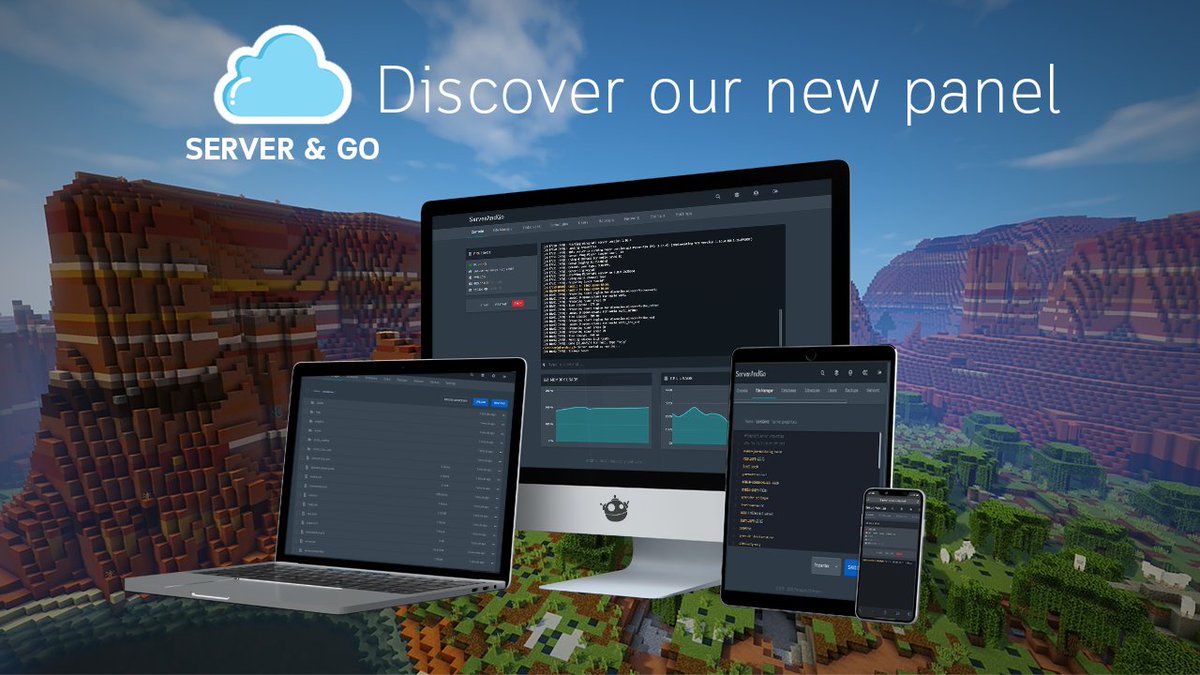 The update is here! Our servers are now running a brand new panel 🔵

Responsive, fast and complete of features 😎

Register today and claim your free server
➡️ serverandgo.net