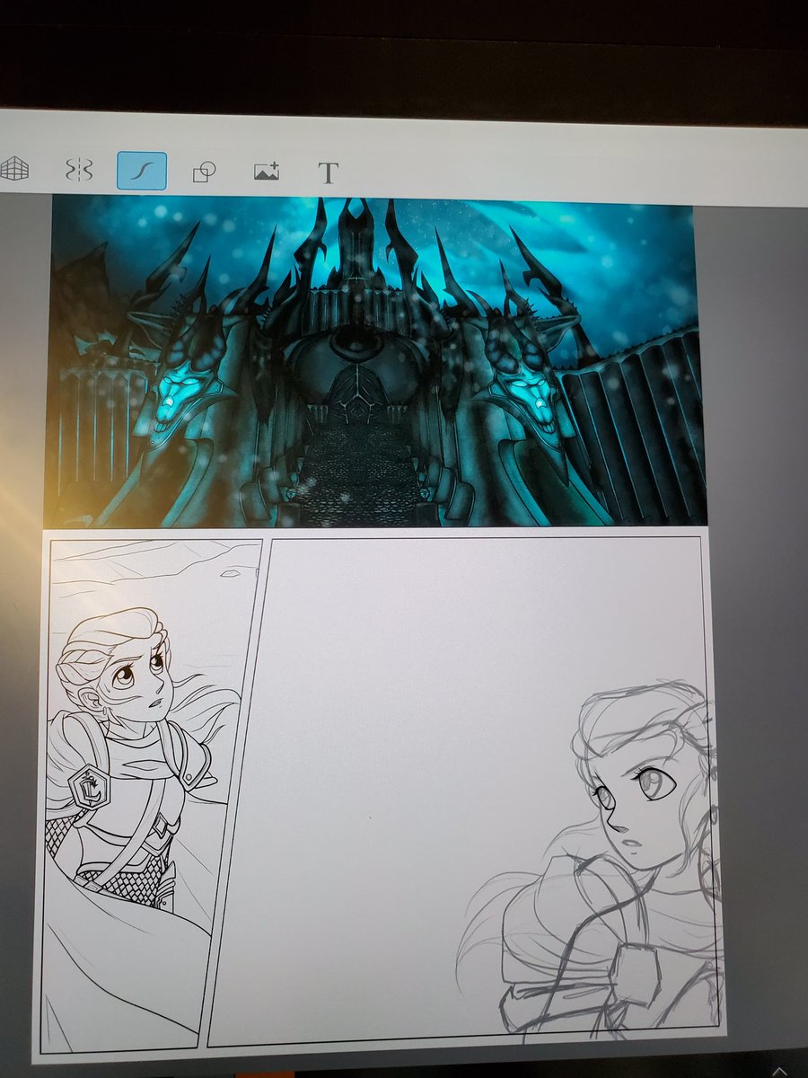 Vhalkyria's tweet photo. Ended up having to redo some of her armor cuz the more I looked at her and Arthas, I liked how his armor was done and wanted her's to be similar but not too similar. We clearly got some work to do but practice makes perfect! Almost done and this is only page 1 😆🤣
#WoWComic https://t.co/PgalwGbFGp