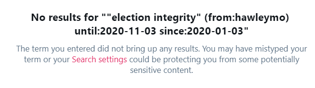 In fact, Joshua didn't have squat to say about election integrity either.3/