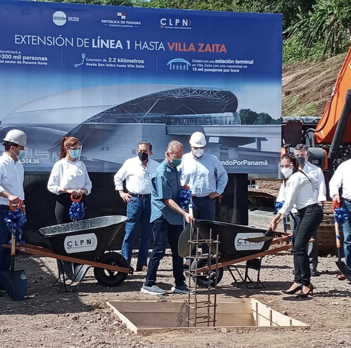 alinagonzalezc's tweet photo. Hoy participamos del acto de inicio de obra, de la extensión de la línea 1 del Metro. Agradezco a Dios y a nuestro Señor Presidente Laurentino Cortizo Cohen @nitocortizo https://t.co/CJodvTrOOZ