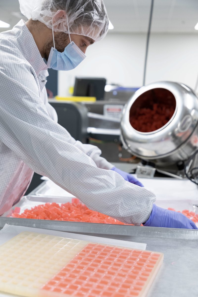 theorywellness's tweet photo. Behind the scenes with the Bridgewater production team as they work on a new batch of watermelon chews.
.
.
.
.
#theorywellness #chews #watermelon #madeinma #edibles #industryteam #teamtheory #bridgewater https://t.co/FjtzuwZhYS