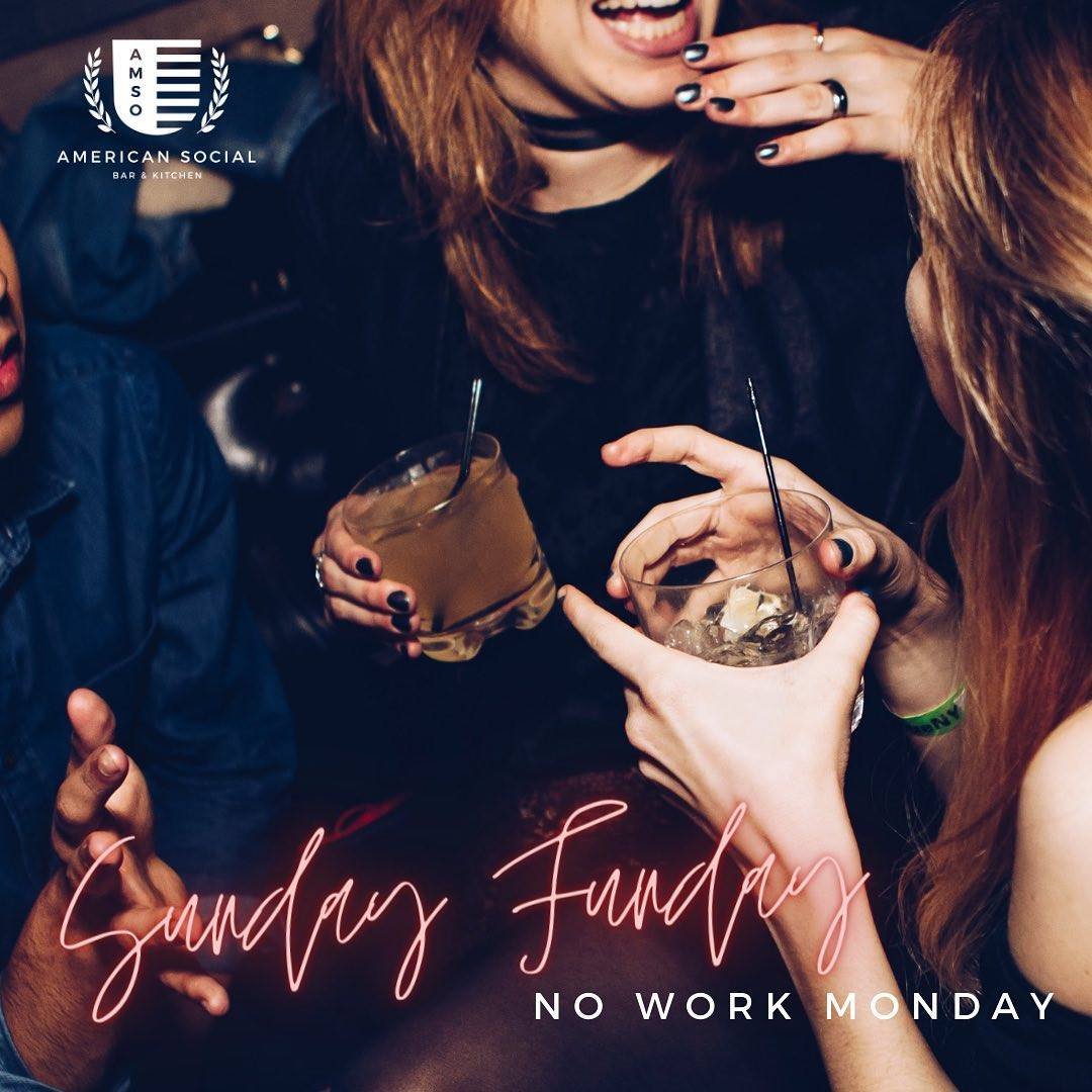 The long weekend ahead means Sunday Funday brunch at #AmSo on MLK Day Brunch on Monday 🥂 Enjoy some of your favorite brunch dishes like our Brunch in the Keys, Cinnamon French Toast Crunch, Wide Awake Steak &amp; Eggs, Fruity Pepples Chicken &amp; Waffles, and mimosa specials!!