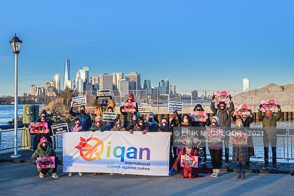 In #NYC we are getting ready for the entry into force of the Treaty on the Prohibition of Nuclear Weapons! It's time for <a href="/NYCCouncil/">New York City Council</a> to adopt its antinuclear legislation RES 976-2019 + INT 1621-2019 and help build a nuclear free world! #nuclearban #noprideinbombs 📷: <a href="/Bike_at_W4/">Sinister</a>