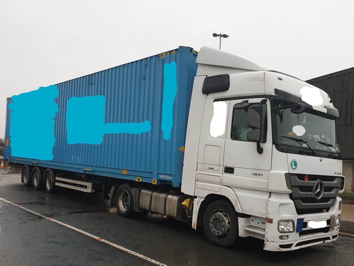 NWmwaypolice's tweet photo. Prior to Christmas the media reported the issue of drivers being unable to exit the UK to go home.

This driver has not returned to his home  since October 2020. ( This is not unusual although contrary to regulations  ).
1/2...... https://t.co/8JQvoCRVzg