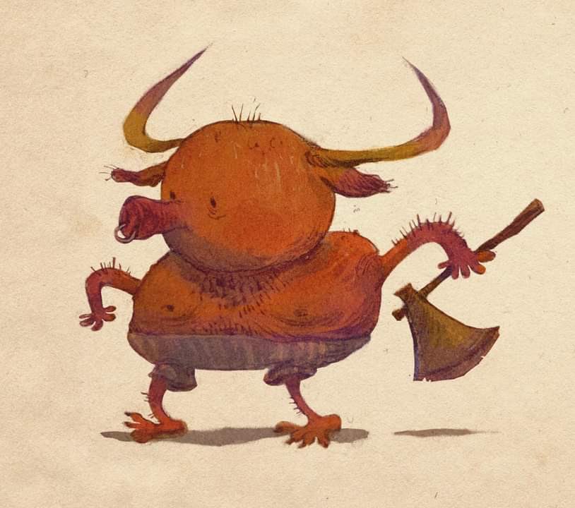 Here’s a little Minotaur dude