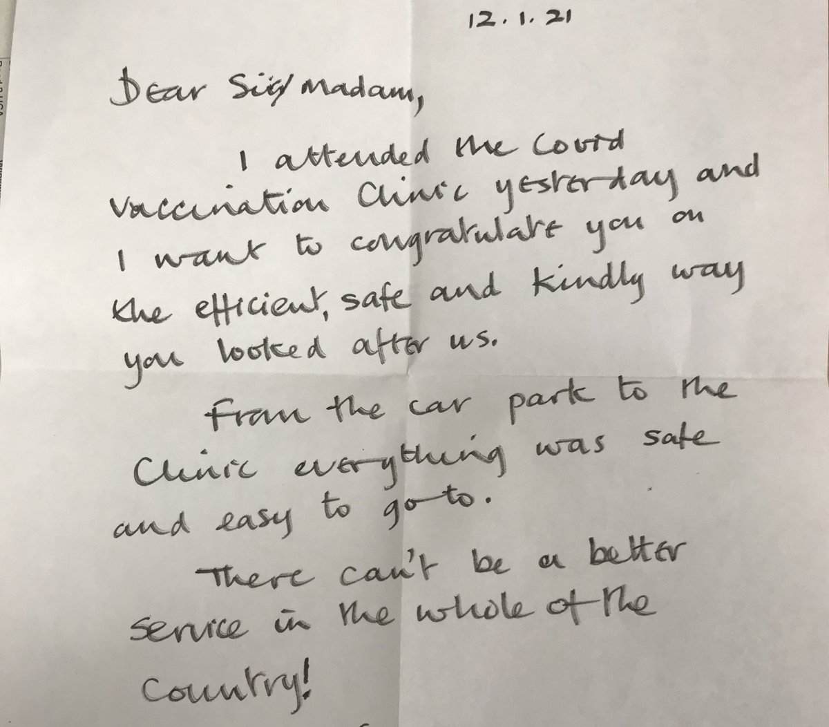 More positivity from our lovely people we are vaccinating. Thank you these lovely comments are driving us to be even better. We really do appreciate your feedback . #vaccine