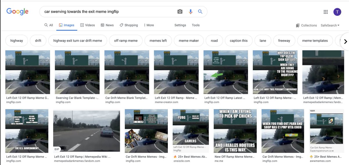3/ Where to find memesalways save funny formats you come acrossbut don't underestimate the power of a good ol' Google searchhere's my process: search for the general idea behind the meme + ‘imgflip’it will usually surface the meme you were thinking of