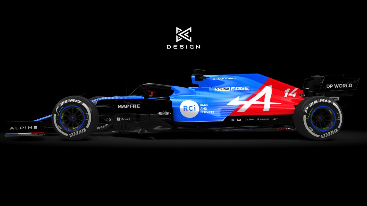 kg_des1gn's tweet photo. My interpretation of the 2021 @AlpineF1Team livery🔵⚪🔴

Support my work: https://t.co/Rr0Sw9wgb6
3D model by @racesimstudio

Be sure to follow my page
More projects coming soon!

#F1 #Formula1 #LiveryDesign #F12021 #AlpineF1  #Concept #Alpine https://t.co/uvv74Td5kB