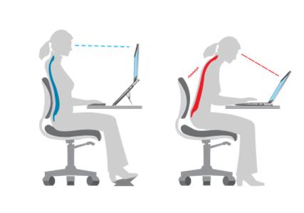 Laptops - great for remote working, terrible for posture! 
If working on a laptop for more than 30mins it should be elevated on a stand, with an external keyboard and mouse.
Your neck and shoulders will thank you!
#LouthChat #BoyneErgonomics