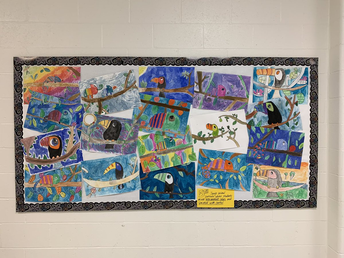 SCEMenierArt's tweet photo. New Year, new art displays! #SCESoars #WSDArtEd #visualartedmatters https://t.co/VJrS7yqsVa