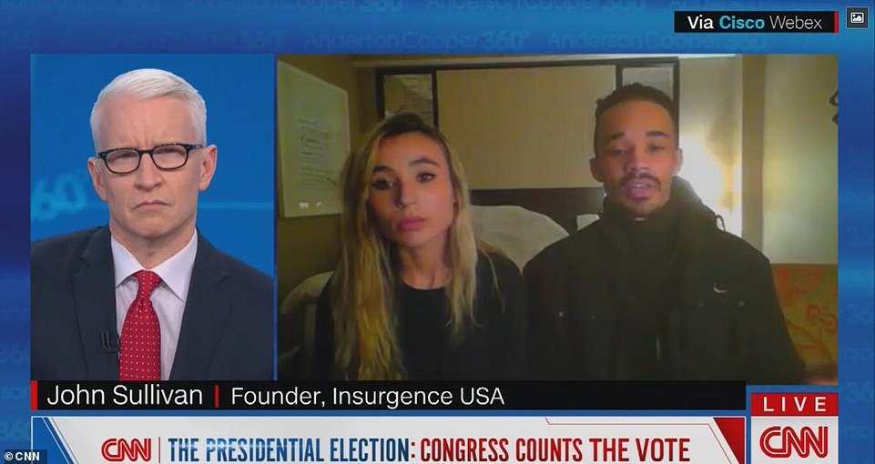 JackPosobiec's tweet image. The FBI just arrested a CNN guest for inciting violence and rioting at the Capitol