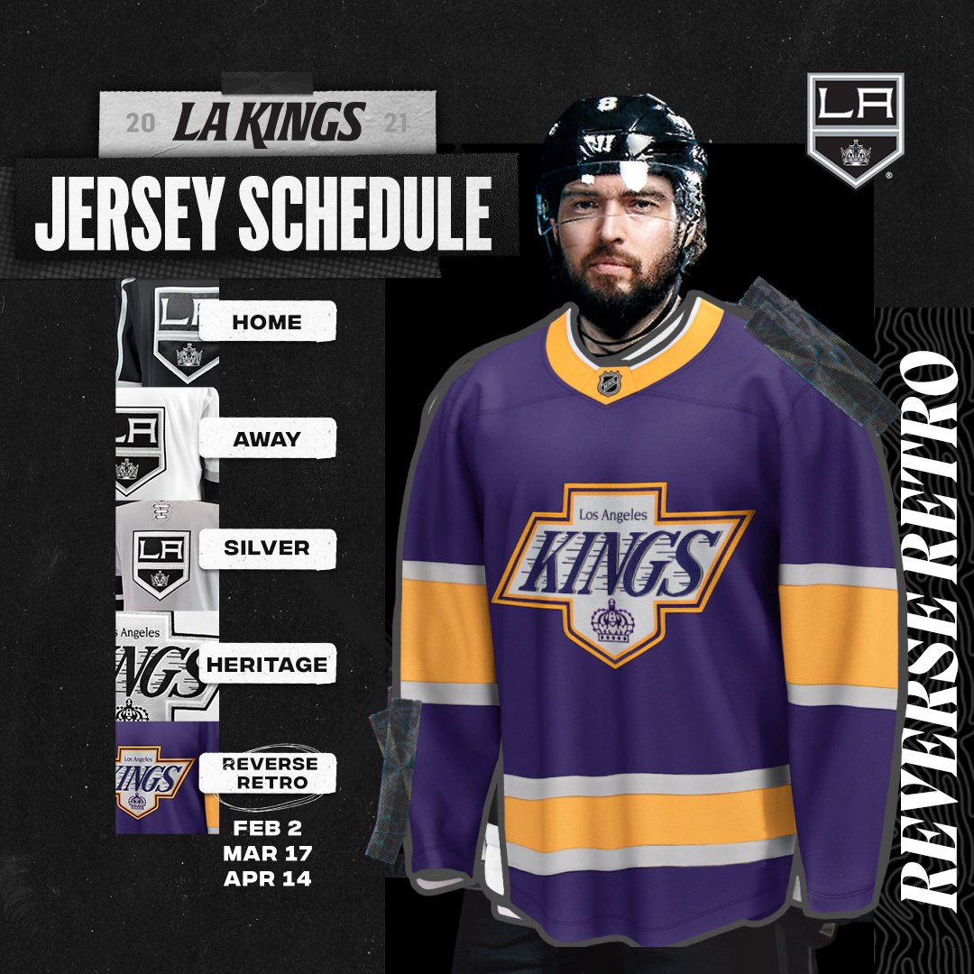 LA Kings on X: Who's excited to see the Reverse Retro & '90s Era  Heritage jerseys in action later this season? Jersey Schedule 👉   @adidas, @adidashockey