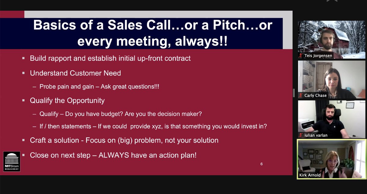 carlychase's tweet photo. Yesterday was #GoToMarket Day in #StartMIT. We welcomed 2 of the best & learned the:
-Art of storytelling w/ @miketrap (no one cares what your product is until they know WHY it matters to THEM)
-Science of making a cold call w/ @thehotelboss
Lesson? Communicating is a ๐ skill https://t.co/xIwOqoH2MM